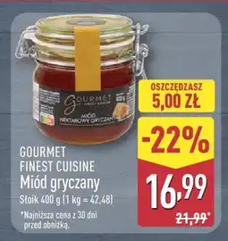 ALDI Miód gryczany GOURMET FINEST CUISINE oferta
