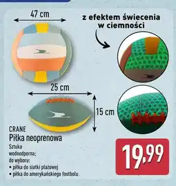 ALDI Piłka neoprenowa do siatki plażowej Crane 47cm z efektem świecenia w ciemności oferta