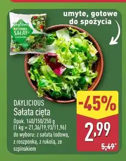 ALDI Sałata cięta z sałatą lodową DAYLICIOUS oferta
