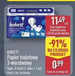 ALDI Papier toaletowy 3-warstwowy Kokett oferta