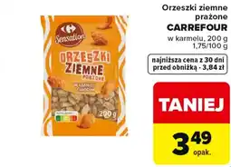 Carrefour Carrefour Orzeszki ziemne prażone w karmelu z miodem oferta