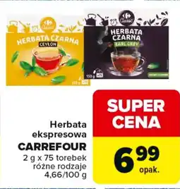 Carrefour Carrefour Herbata ekspresowa czarna oferta