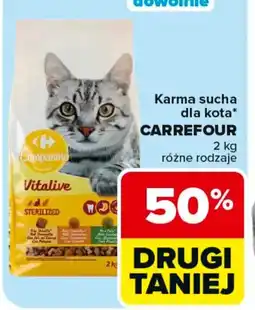 Carrefour Carrefour Companino Vitalive Karma sucha dla kota oferta