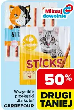 Carrefour Carrefour Companino Przekąski dla kota Sticks oferta