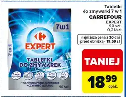 Carrefour Carrefour expert Tabletki do zmywarki 7 w 1 oferta
