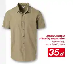 KiK Męska koszula z tkaniny seersucker oferta