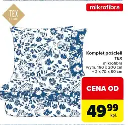 Carrefour Tex Komplet pościeli oferta