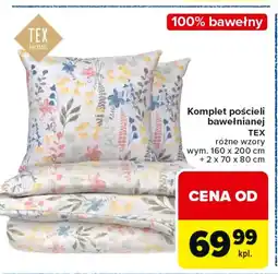 Carrefour Tex Komplet pościeli bawełnianej oferta