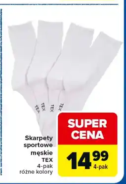 Carrefour Tex Skarpety sportowe męskie oferta