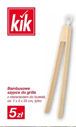 KiK Bambusowe szypce do grilla oferta