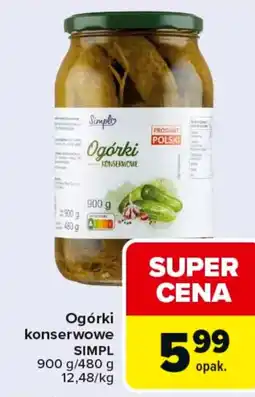 Carrefour Simpl Ogórki konserwowe oferta