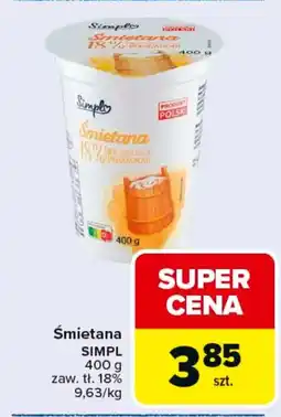 Carrefour Simpl Śmietana oferta