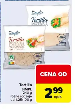 Carrefour Simpl Tortilla pszenna oferta