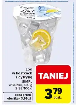 Carrefour Simply Lód w kostkach z cytryną oferta