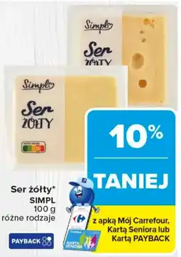 Carrefour Simpl Ser żółty oferta