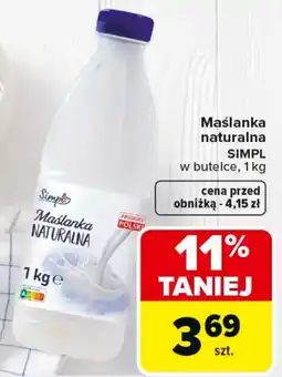 Carrefour Simpl Maślanka naturalna oferta