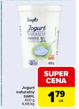 Carrefour Simpl Jogurt naturalny oferta