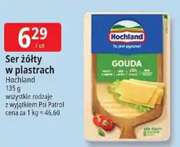 E.Leclerc Ser żółty w plastrach Hochland oferta