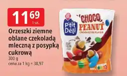 E.Leclerc Orzeszki ziemne oblane czekoladą mleczną z posypką cukrową oferta