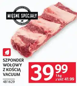 Selgros Szponder wołowy z kością vacuum oferta