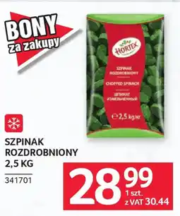 Selgros Hortex Szpinak Rozdrobniony oferta