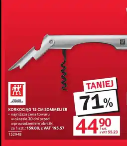 Selgros Zwilling j.a. Henckels Korkociąg 15 cm Sommelier oferta