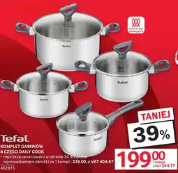 Selgros Tefal komplet garnków 8 części daily cook oferta