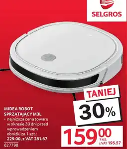 Selgros Midea robot sprzątający M3L oferta
