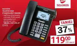 Selgros Maxcom telefon gsm stacjonarny MM28D oferta