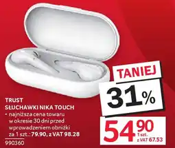Selgros Trust słuchawki nika touch oferta