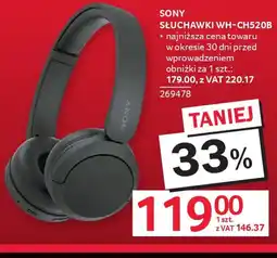 Selgros Sony słuchawki WH-CH520B oferta