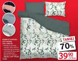 Selgros Komplet pościeli satynowej oferta