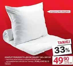 Selgros Komplet poduszki I kołdry oferta