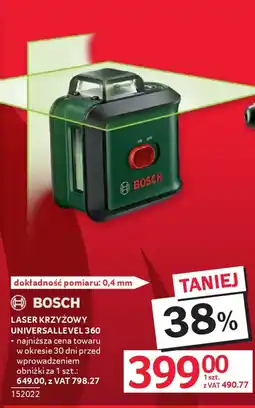 Selgros Bosch laser krzyżowy universallevel 360 oferta