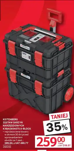 Selgros Kistenberg zestaw skrzyń narzędziowych KXBAS604075 x-block oferta
