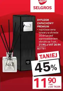 Selgros Dyfuzor zapachowy premium oferta