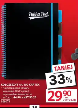 Selgros Pukka Pad kołozeszyt A4 oferta