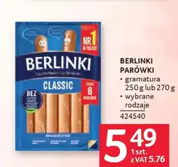Selgros Berlinki parówki oferta