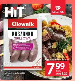 Selgros Kaszanka grillowa oferta