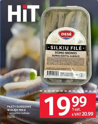 Selgros Filety śledziowe w oleju oferta