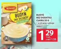 Selgros Budyń bez dodatku cukru oferta