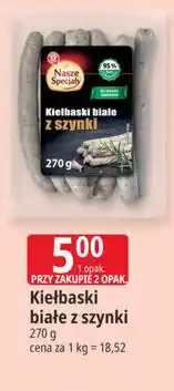 E.Leclerc Kiełbaski białe z szynki Nasze Specjały oferta