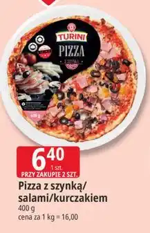 E.Leclerc Pizza z szynką/salami/kurczakiem TURINI oferta