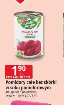 E.Leclerc Pomidory całe bez skórki w soku pomidorowym Notre Jardin oferta