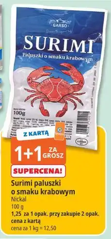 E.Leclerc Surimi paluszki o smaku krabowym oferta