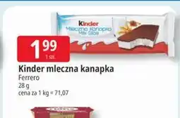 E.Leclerc Kinder mleczna kanapka oferta