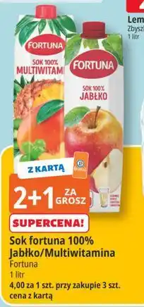 E.Leclerc Sok fortuna 100% Jabłko/Multiwitamina oferta