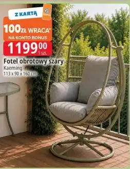 E.Leclerc Fotel obrotowy szary 113 x 90 x 160 cm oferta