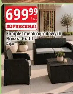 E.Leclerc Komplet mebli ogrodowych Novara Grafit oferta