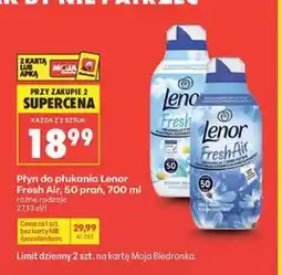Biedronka Płyn do płukania Lenor Fresh Air, 50 prań oferta